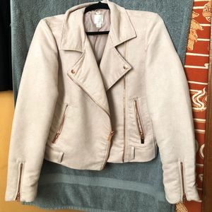 Lauren Conrad suede pink jacket